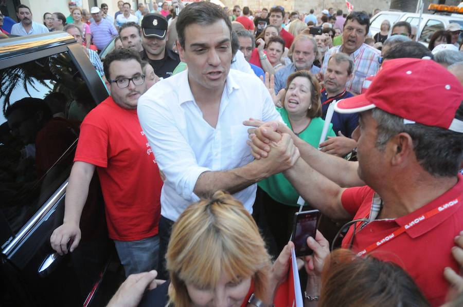 Mitin de Pedro Sánchez en Villanueva