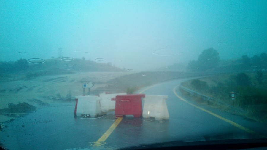 Una fuerte tormenta provoca el caos en Plasencia