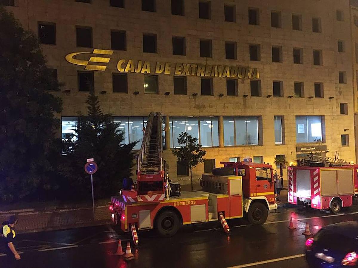 Una fuerte tormenta provoca el caos en Plasencia