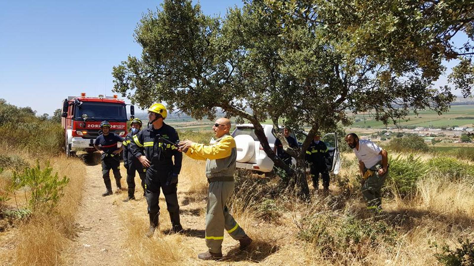 Declarado un incendio en Arroyo de San Serván sin peligro para la población