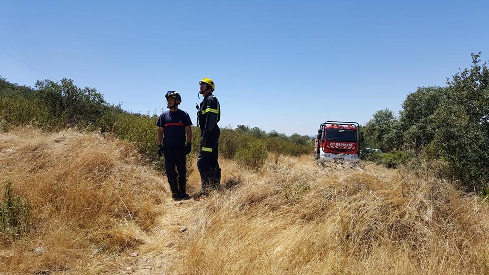 Declarado un incendio en Arroyo de San Serván sin peligro para la población