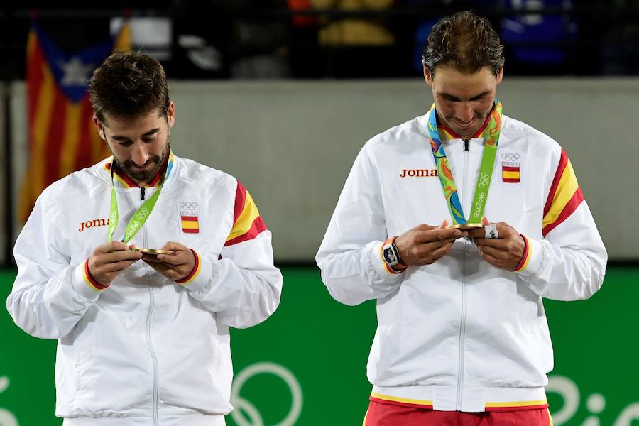 Rafael Nadal y Marc López son campeones olímpicos de dobles