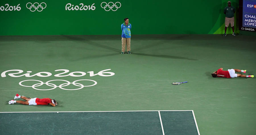 Rafael Nadal y Marc López son campeones olímpicos de dobles
