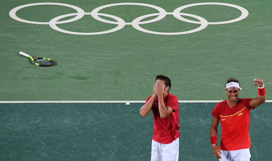 Rafael Nadal y Marc López son campeones olímpicos de dobles