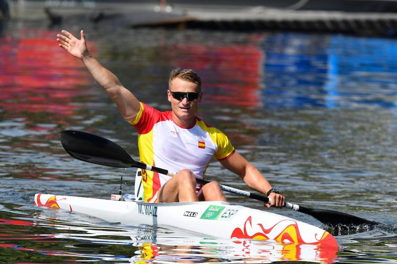 Martes, 16 de agosto: Marcus Walz ganó el oro en la final de K1 1.000. El español consiguió la cuarta medalla dorada para España en los Juegos Olímpicos de Río. Fotografía: Agencias