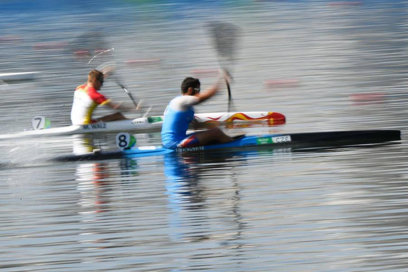 Martes, 16 de agosto: Marcus Walz ganó el oro en la final de K1 1.000. El español consiguió la cuarta medalla dorada para España en los Juegos Olímpicos de Río. Fotografía: Agencias