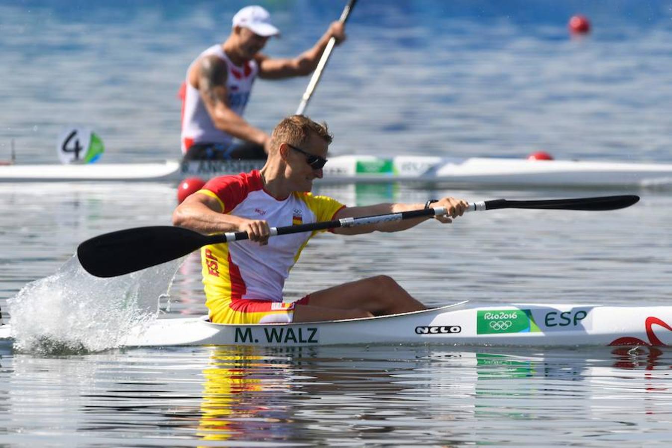 Martes, 16 de agosto: Marcus Walz ganó el oro en la final de K1 1.000. El español consiguió la cuarta medalla dorada para España en los Juegos Olímpicos de Río. Fotografía: Agencias