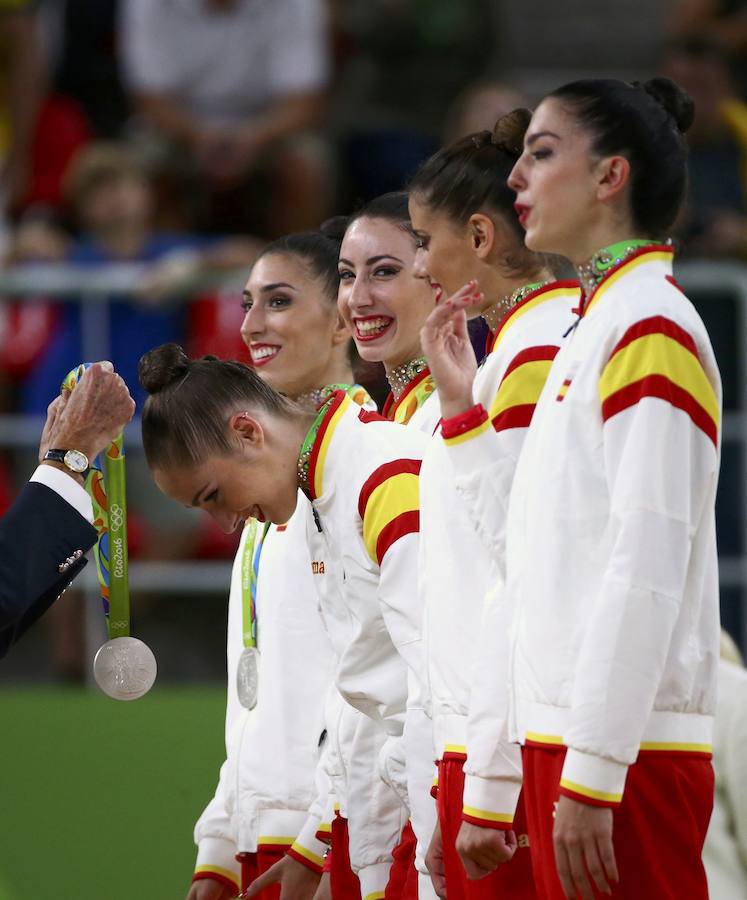 Plata para el conjunto español de rítmica