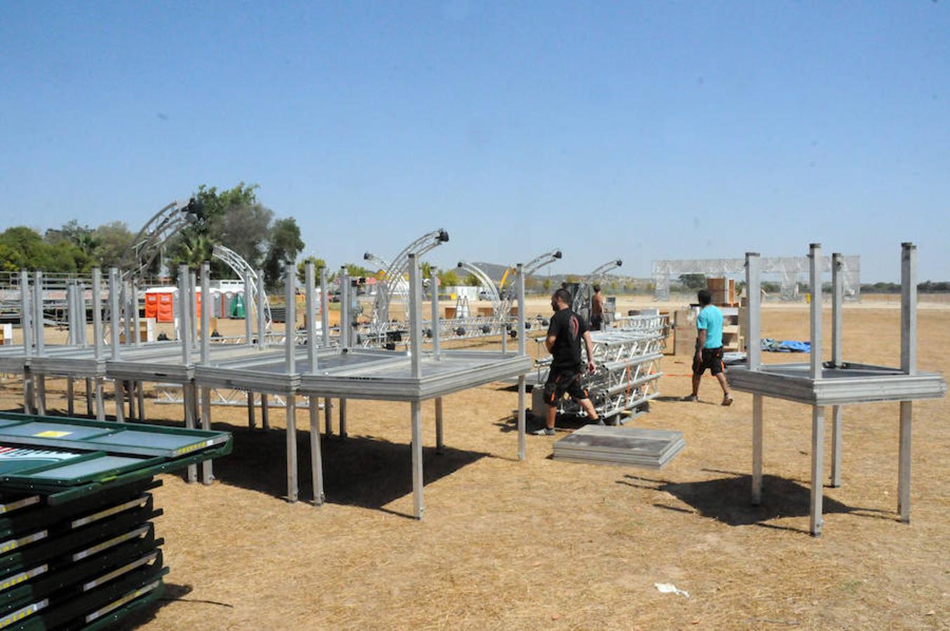 Últimos preparativos para acoger el concierto de David Guetta