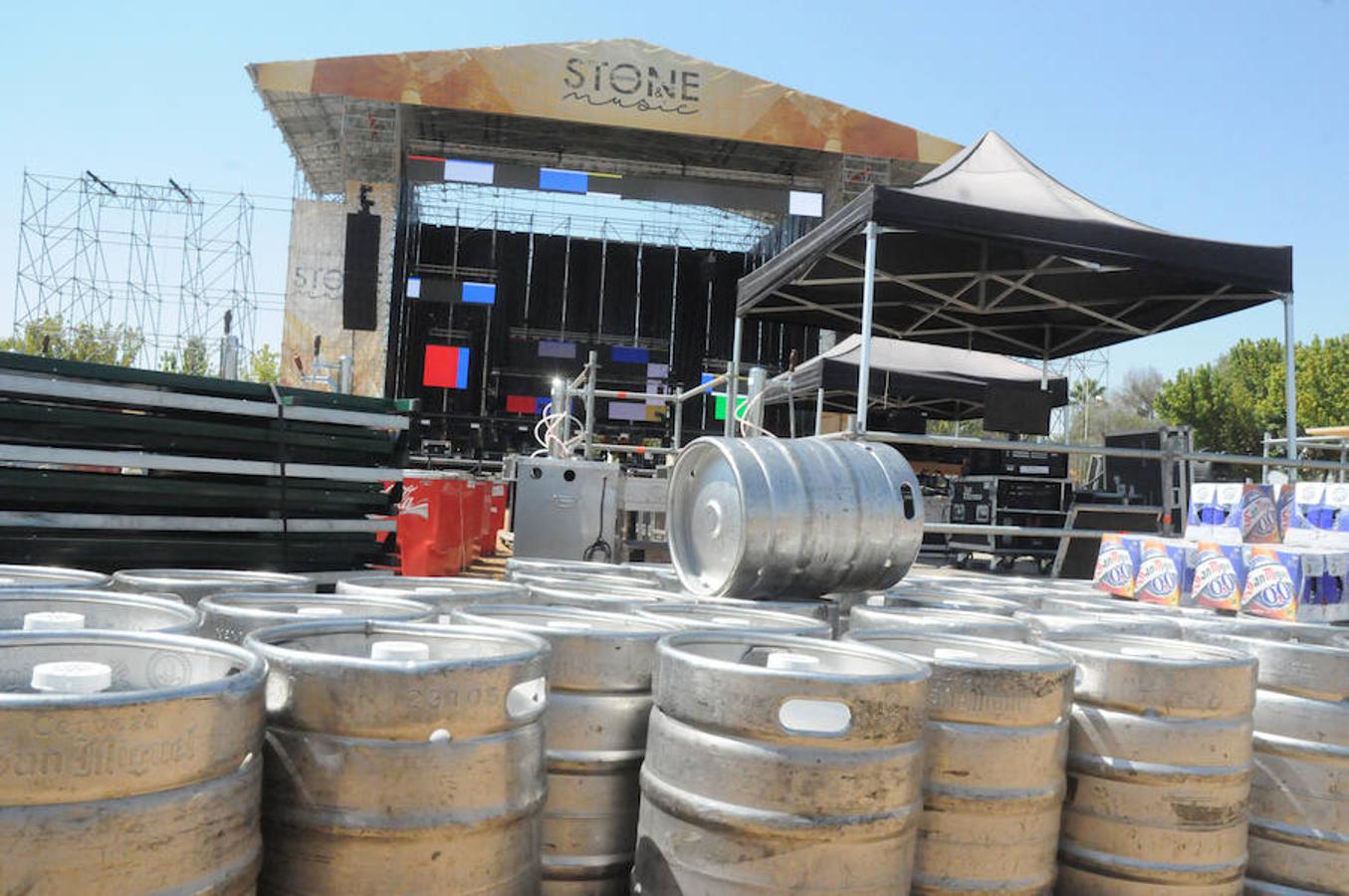 Últimos preparativos para acoger el concierto de David Guetta