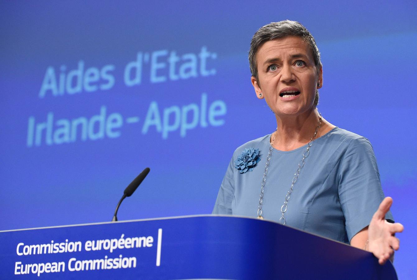 Martes, 30 de agosto: La Comisión Europea ordenó a Irlanda que cobre 13.000 millones de euros más intereses a Apple al considerar que se ha beneficiado ilegalmente de ventajas fiscales. Fotografía: Agencias