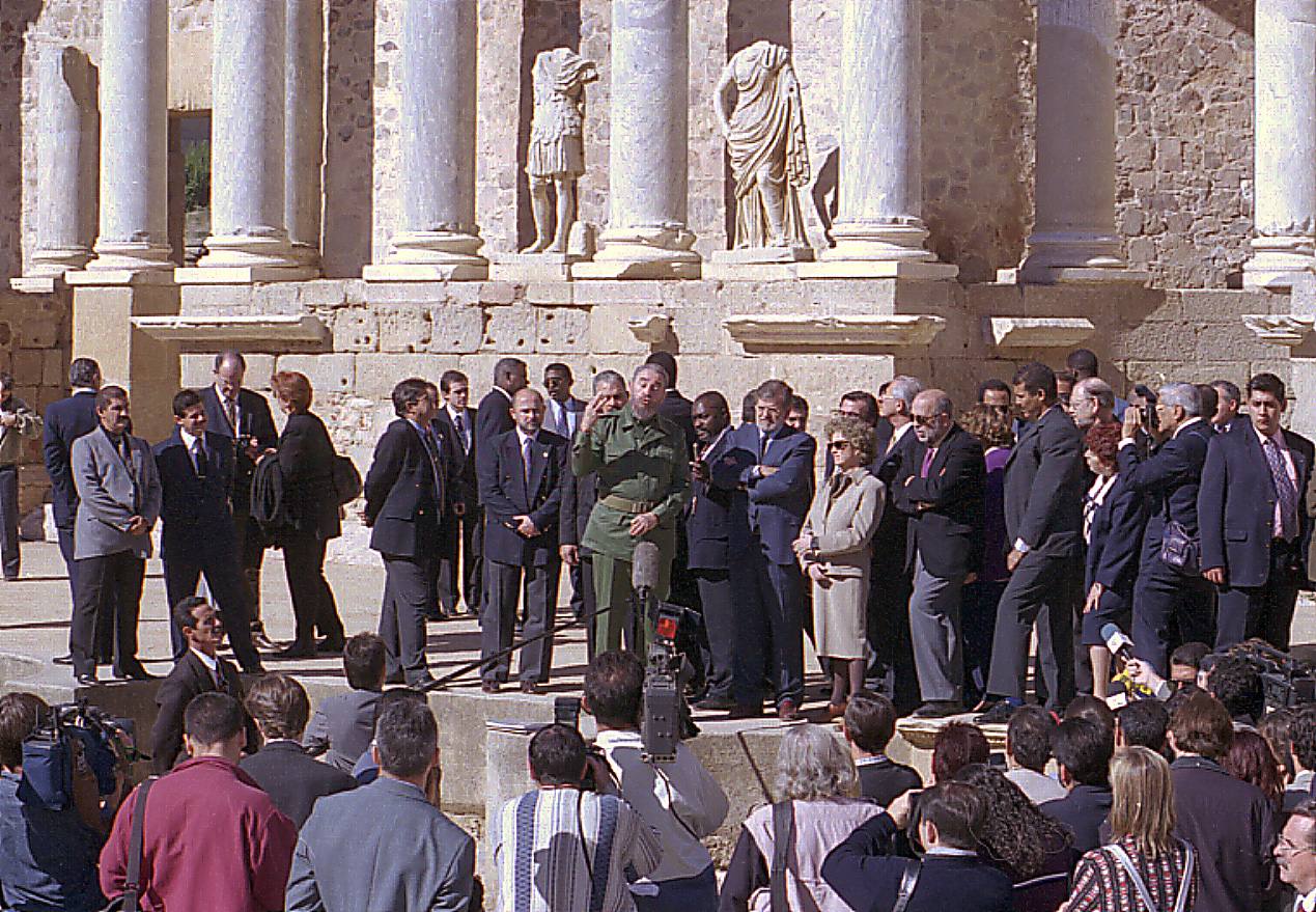 Visita de Fidel Castro a Extremadura