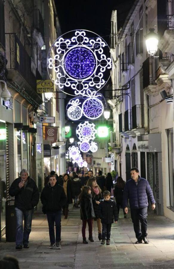 Encendido de las luces de Navidad en Cáceres