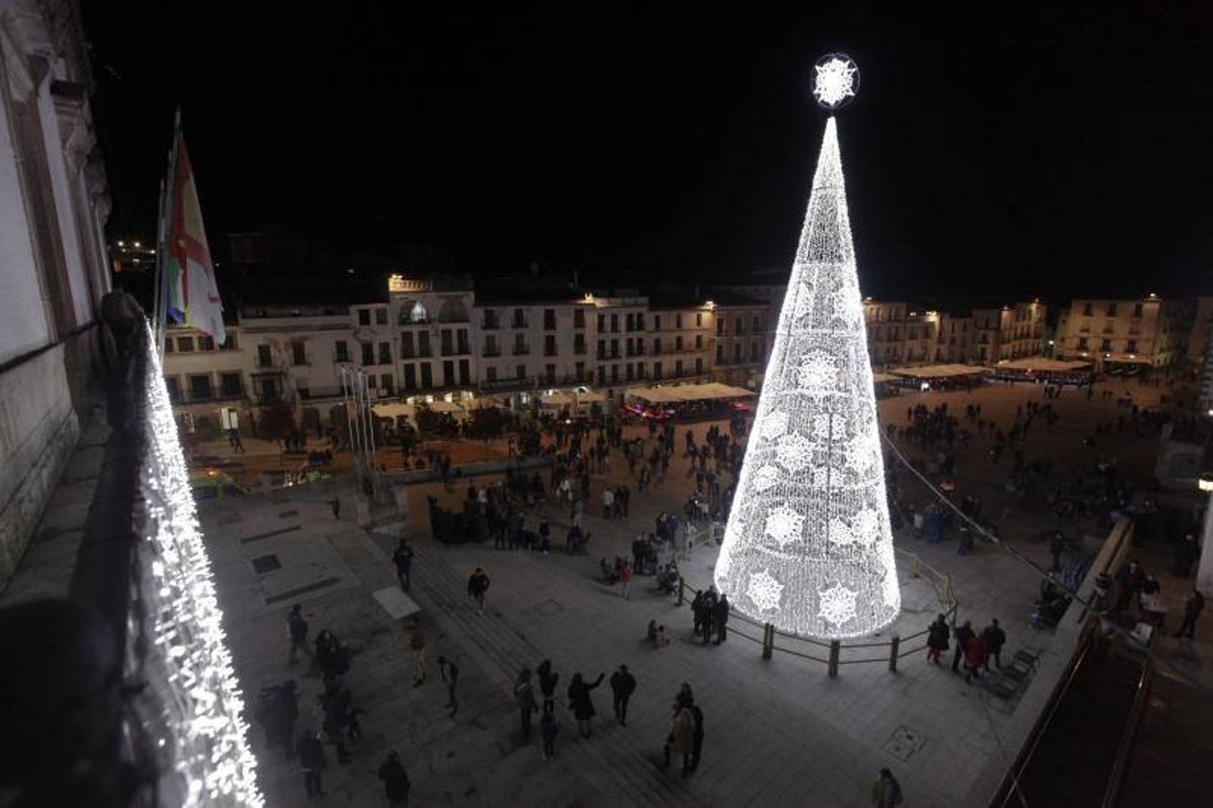 Encendido de las luces de Navidad en Cáceres