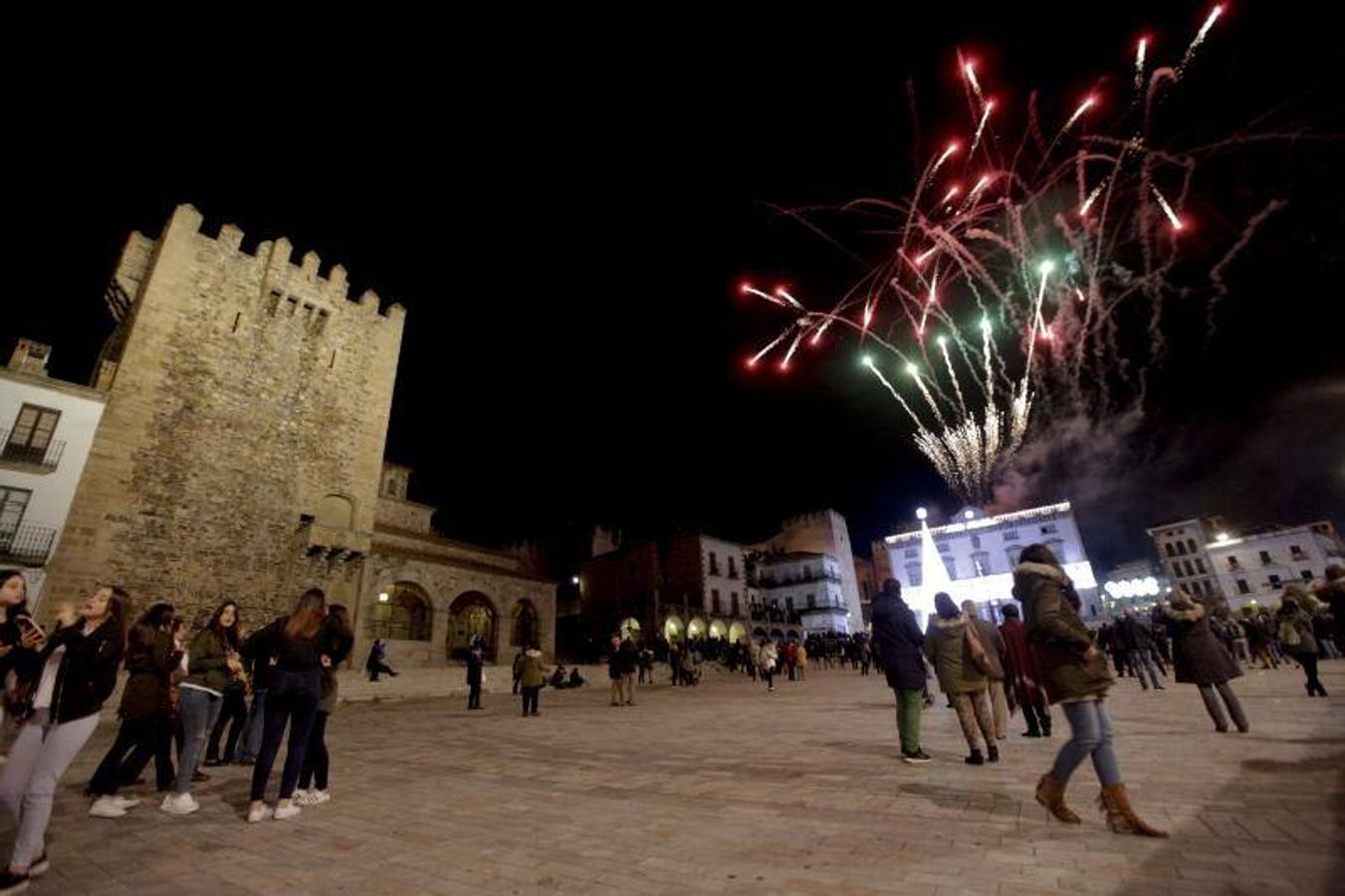 Encendido de las luces de Navidad en Cáceres
