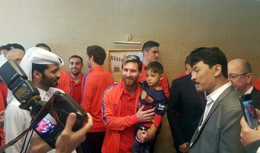 El encuentro de Messi y Murtaza, en imágenes