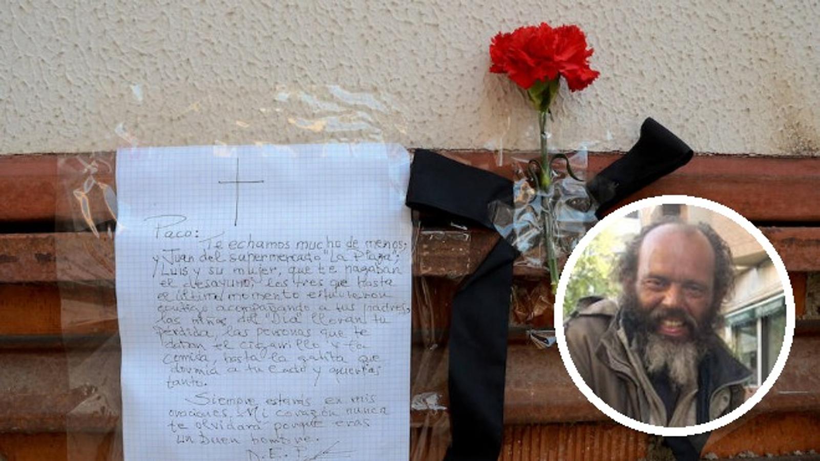 Paco muere a la intemperie en Badajoz. Francisco Miñano Caballo, más conocido como Paco, fue encontrado muerto a la intemperie el 17 de Diciembre en Fernando Calzadilla sobre un colchón donde dormía a diario.