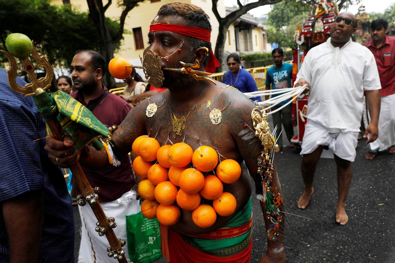 Los hindúes de Singapur celebran el Thaipusam con devoción