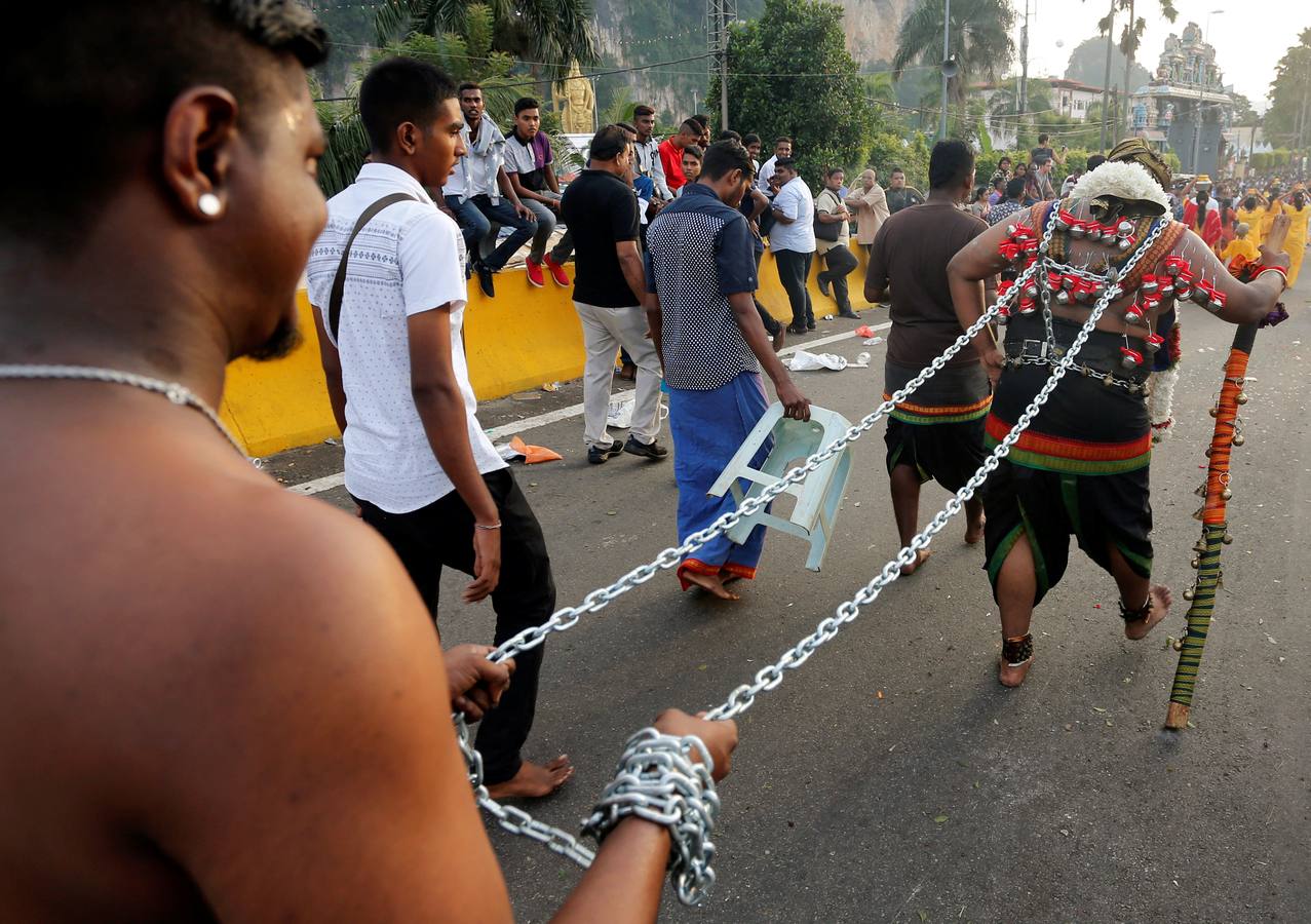 Los hindúes de Singapur celebran el Thaipusam con devoción