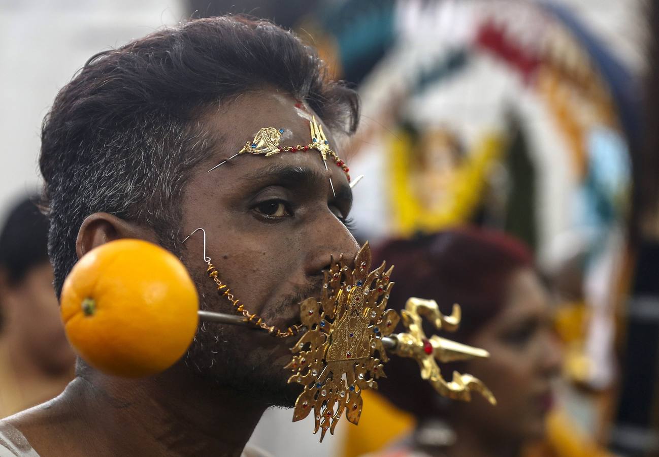 Los hindúes de Singapur celebran el Thaipusam con devoción