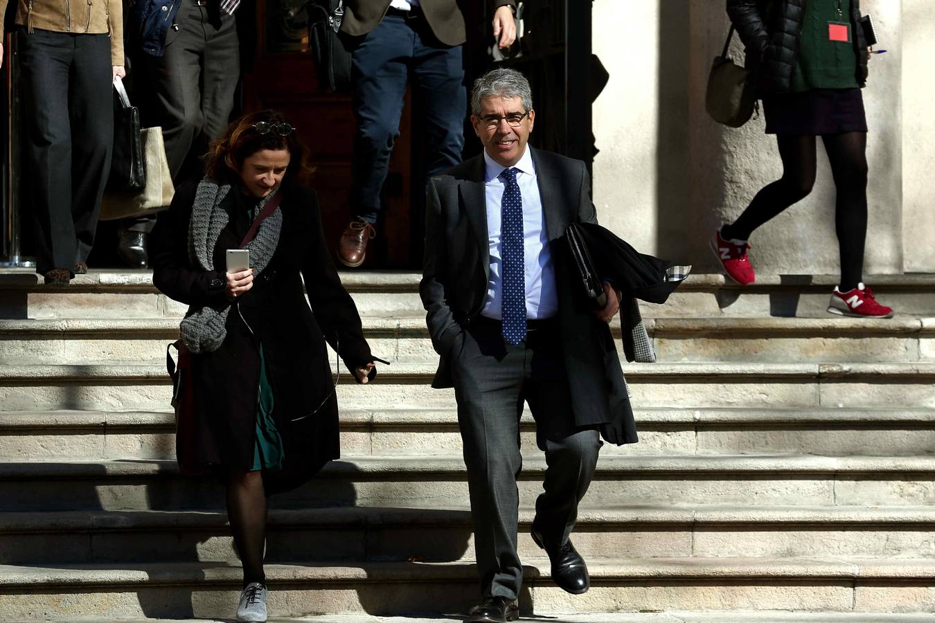 Miércoles, 8 de febrero. Francesc Homs carga con la culpa de seguir hasta el final en la el 9-N porque todo era legal. Fotografías: Toni Albir