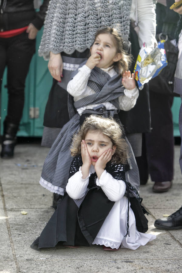 Lavanderas y aguadores, en la quema del Pelele