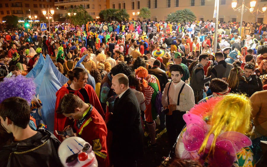 Ambiente nocturno en el sábado de Carnaval