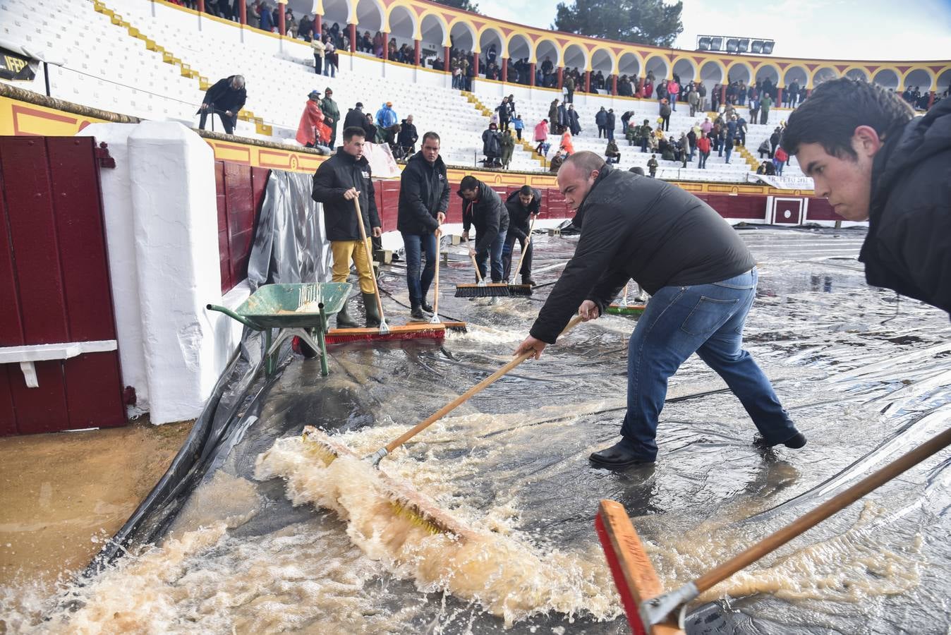 Viernes, 3 de marzo: Primera novillada de la Feria Taurina de Olivenza. El evento contó con ganado de 'El Parralejo' para Pablo Aguado, Leo Valadez y Antonio Catalán 'Toñete'. Fotografía: JV Arnelas