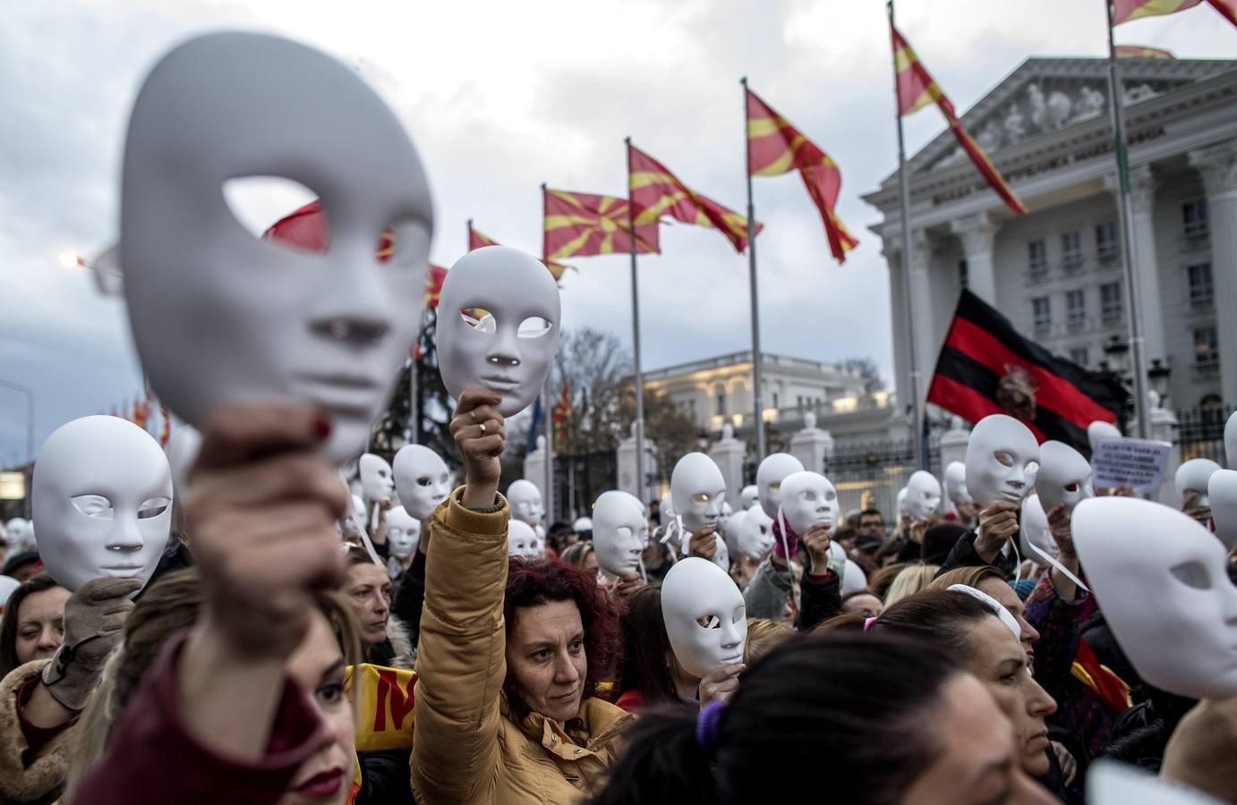 Manifestación de la Iniciativa Civil para Macedonia Unida