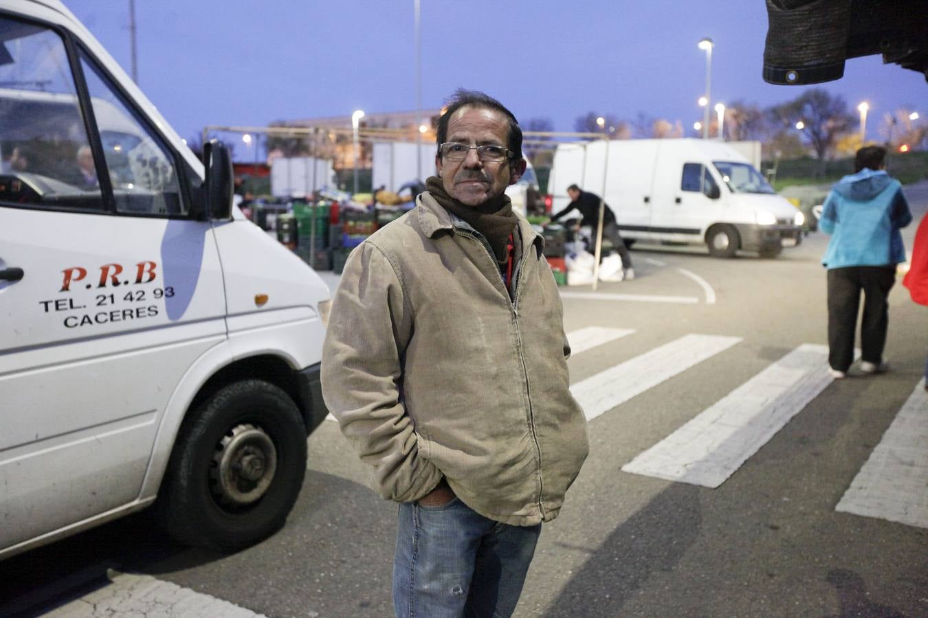 Amanecer en el mercado franco