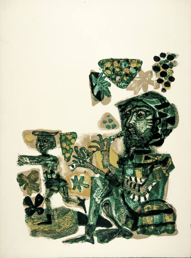 Gargantúa. Novela de François Rabelais con litografías de Antoni Clavé. Capítulo XXVI.