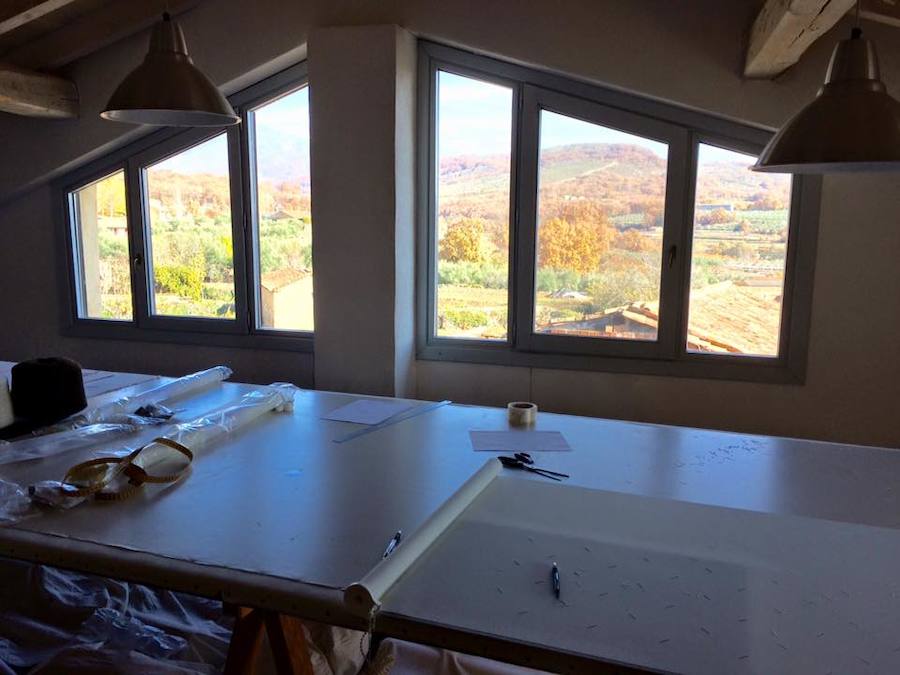 Mantas de lana extremeña con diseño nórdico