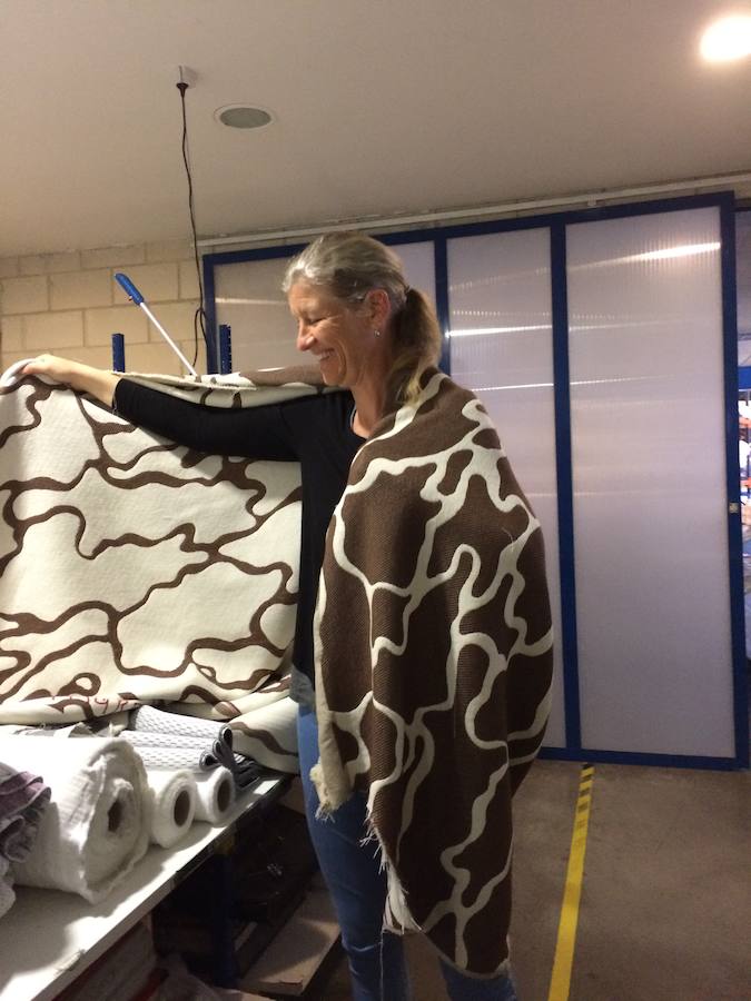 Mantas de lana extremeña con diseño nórdico