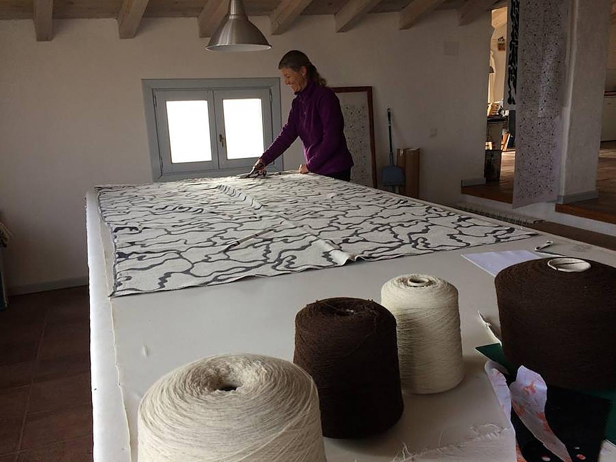 Mantas de lana extremeña con diseño nórdico