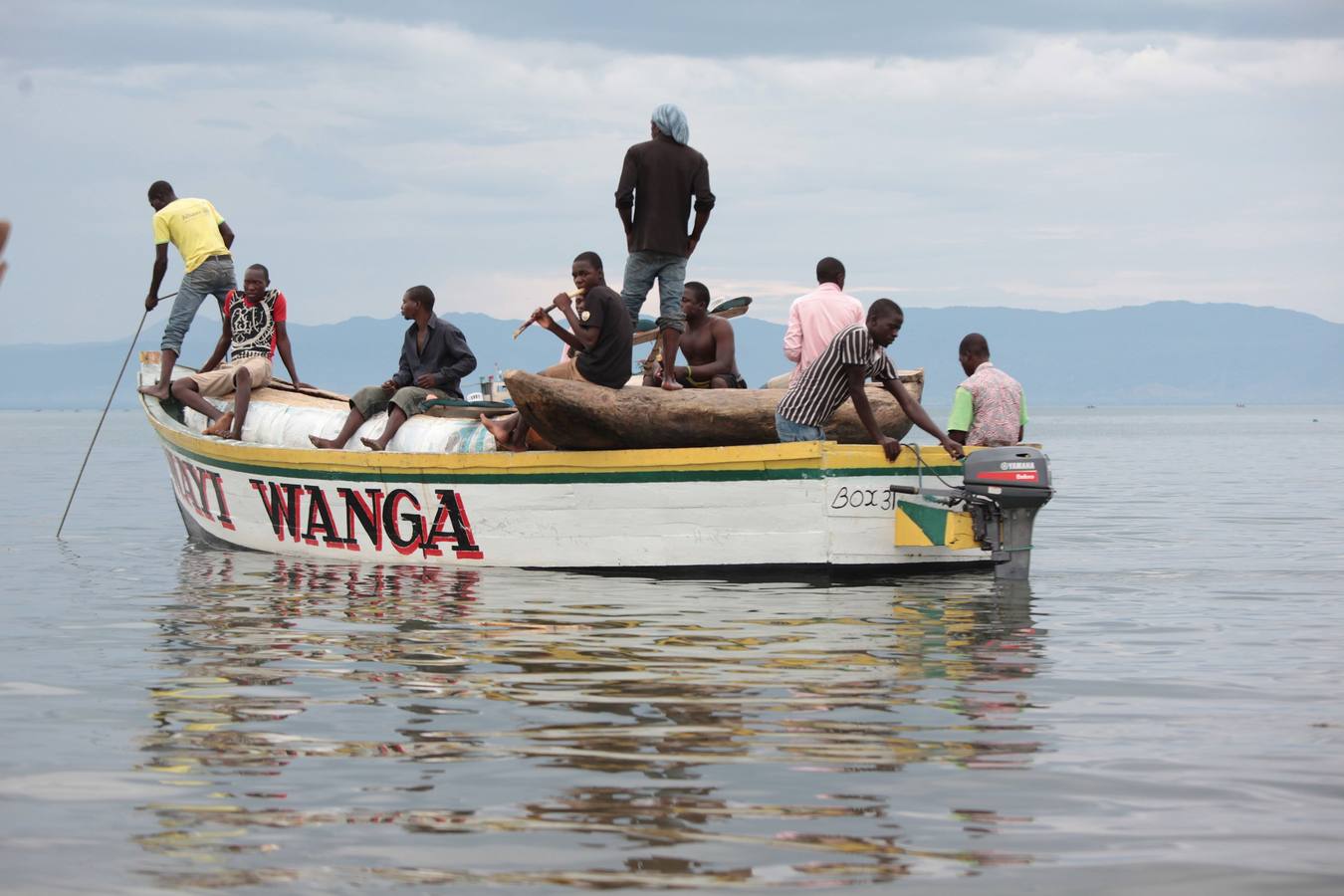 De pesca en el lago Malawi