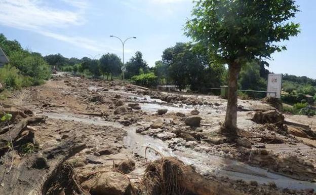 Comienzan los trámites para paliar los daños de la balsa de Valverde de la Vera