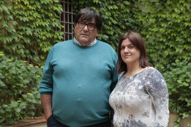 José Suances y Esther Sánchez, alcaldes pedáneos de Pradochano y San Gil. :: andy solé