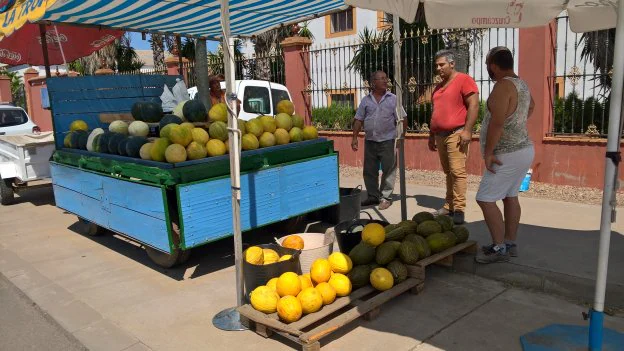 Ahora donde más meloneros hay es en la carretera de Badajoz. :: g. c.