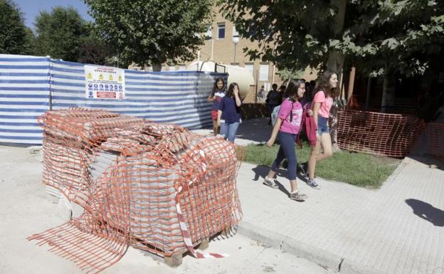 Los alumnos tendrán que convivir con las obras. 