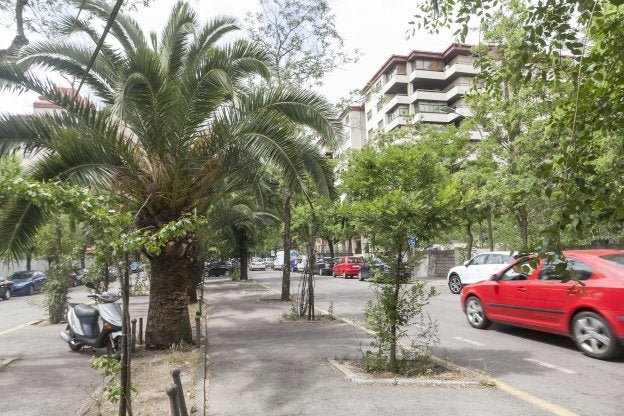 Vista general de la avenida de Virgen de Guadalupe, que se debe reformar con 600.000 euros. :: hoy