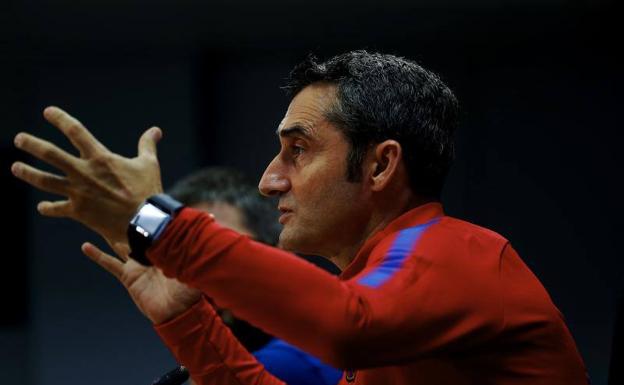 Ernesto Valverde, técnico del Barça. 