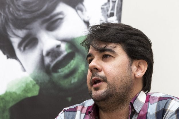 Juan Manuel Moreno, ayer en la presentación del concierto. :: a. solé