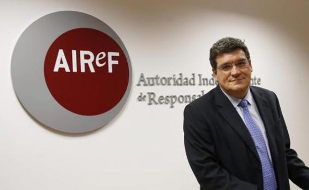 El presidente de la Autoridad Independiente de Responsabilidad Fiscal (AIReF), José Luis Escrivá - EFE