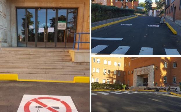 Concluida la reforma y señalización del antiguo acceso principal del hospital San Pedro de Alcántara