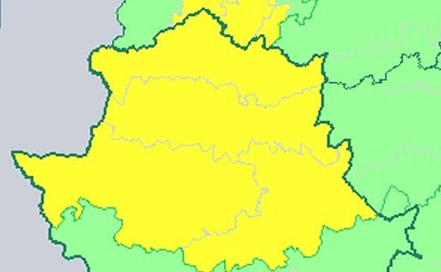 Mapa de alertas de la Aemet para hoy martes