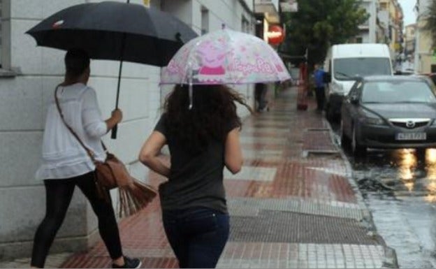 Viernes con lluvias generalizadas en Extremadura