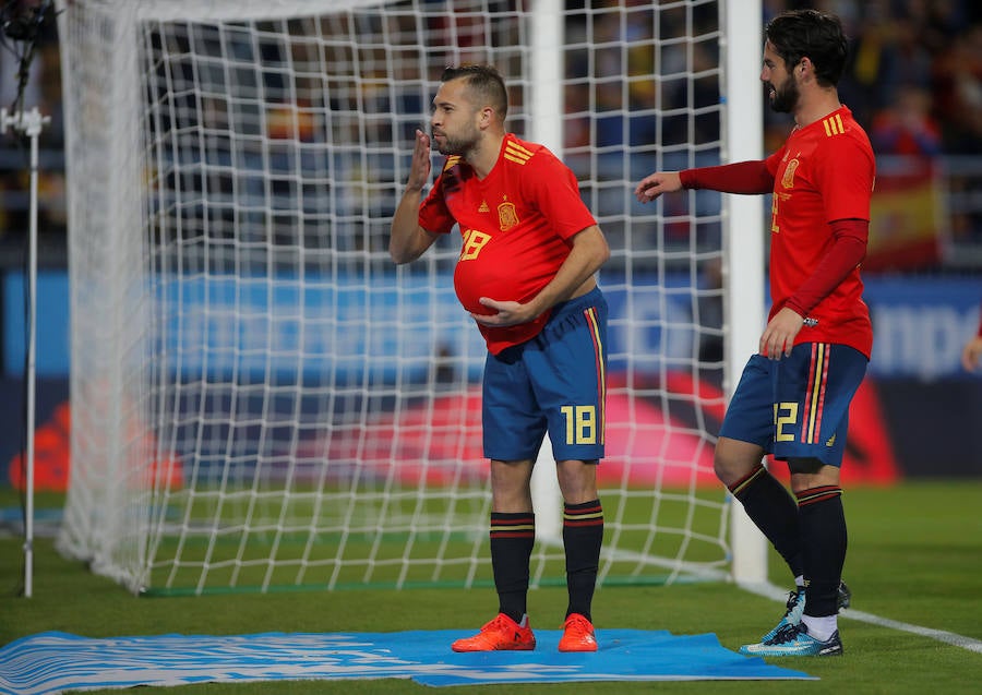 La Selección venció al combinado 'tico' por cingo goles a cero, con tantos de Jordi Alba, Morata, Silva (2) e Iniesta.