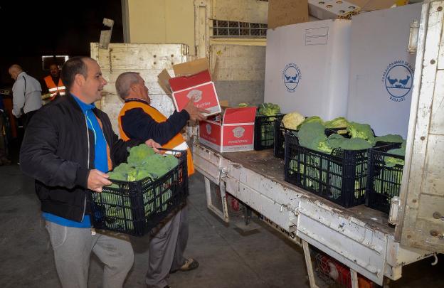 Preparativos en el Banco de Alimentos para la Operación Kilo. :: c. m.