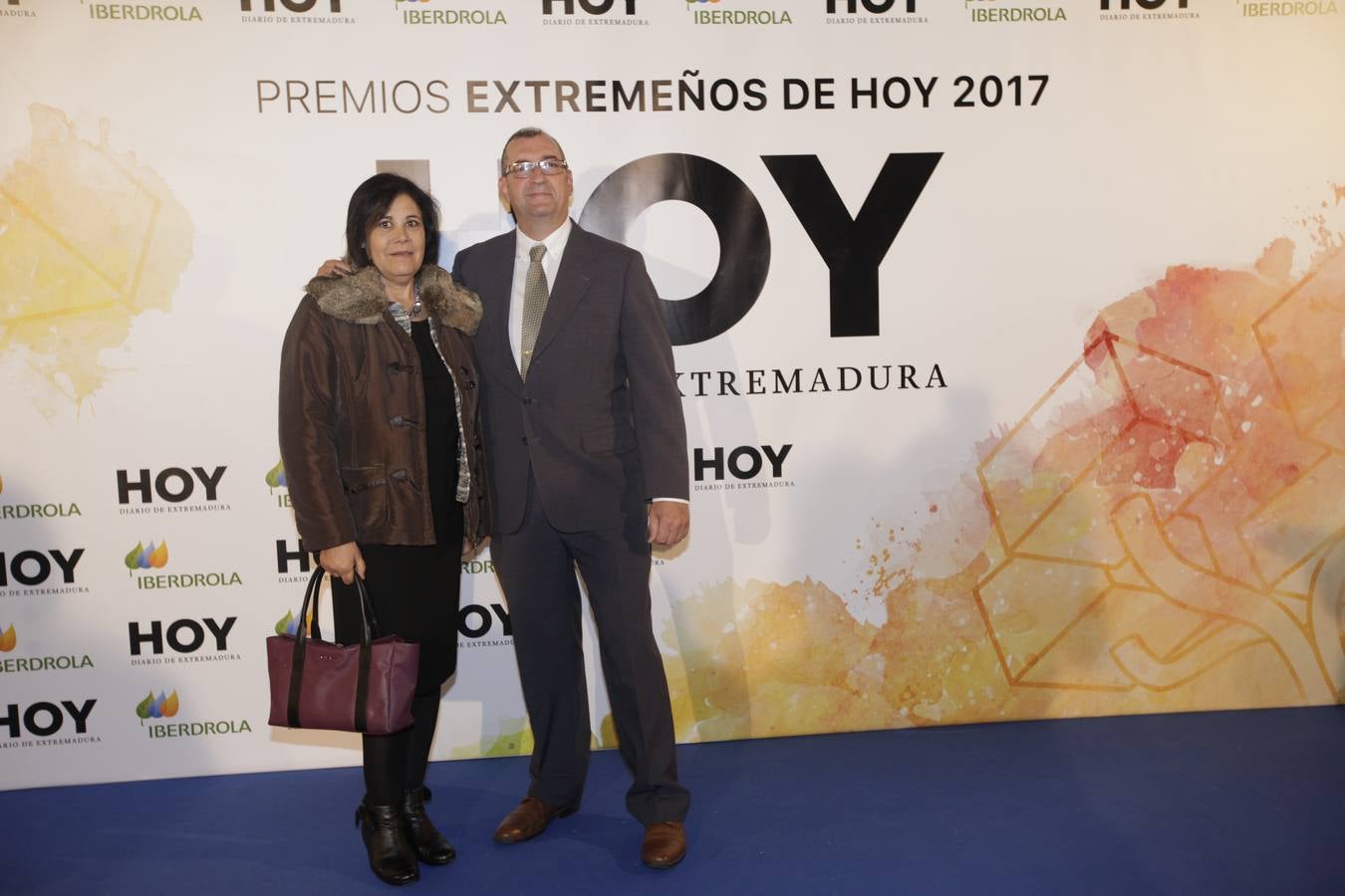 Los invitados que asistieron a la gala de Extremeños de HOY, posaron en el photocall 