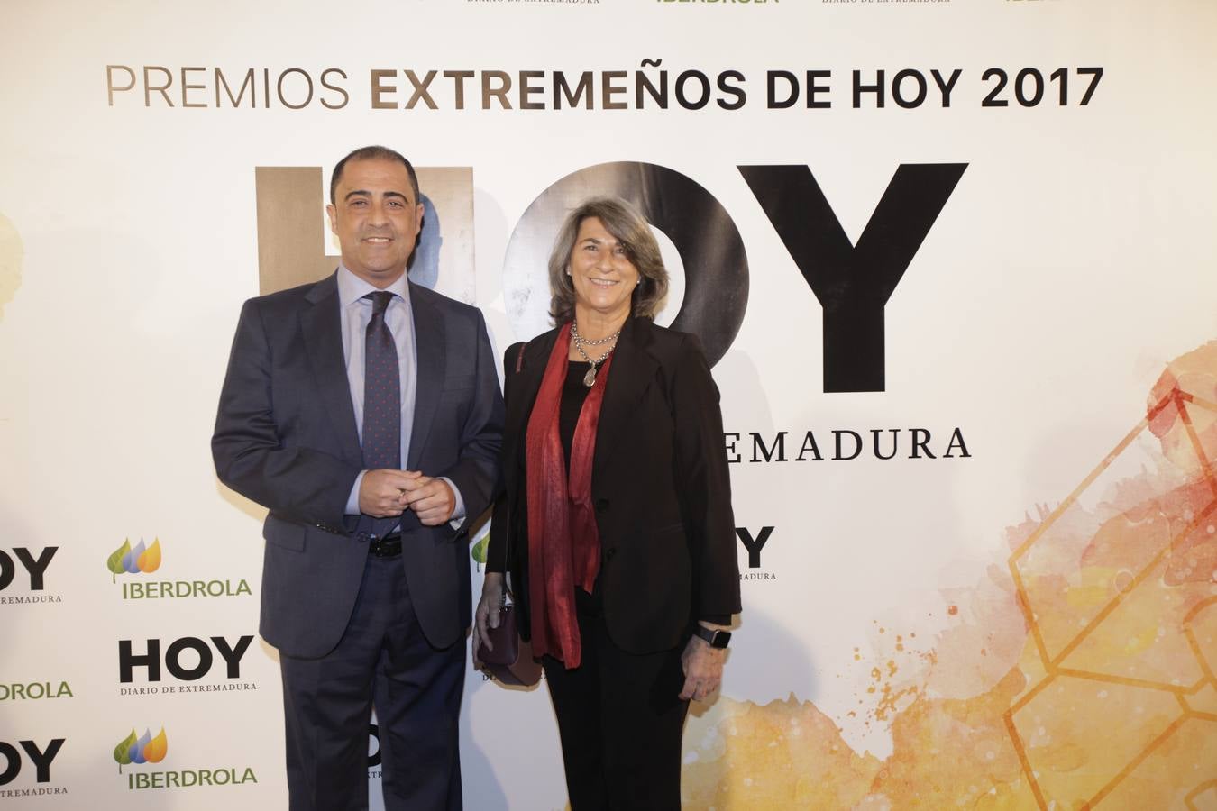 Los invitados que asistieron a la gala de Extremeños de HOY, posaron en el photocall 